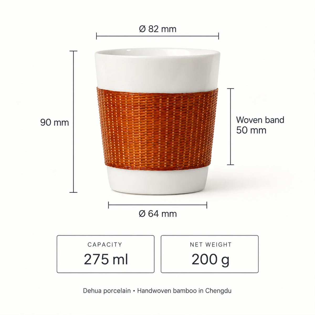 Bamboo over Porcelain Daily Cup